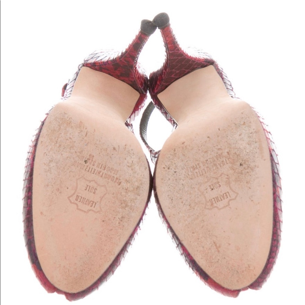 Stuart Weitzman - Embossed Slingback Pumps, - image 5